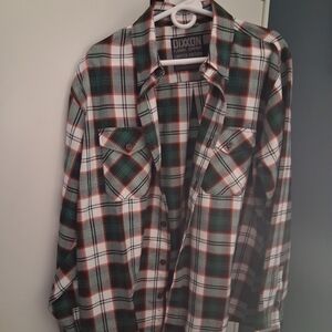 Dixxon Men's Green Plaid Shirt